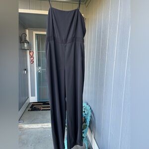Banana Republic SZ 16 jumpsuit black dressy slacks